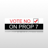 Vote No Bumper Sticker 1