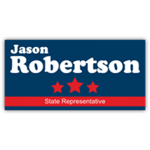 J.R. State Representative Sign - Magnetic Sign