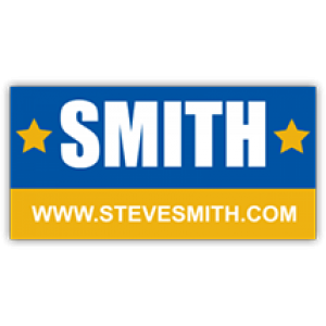 Steve Smith Political Candidate Sign - Magnetic Sign