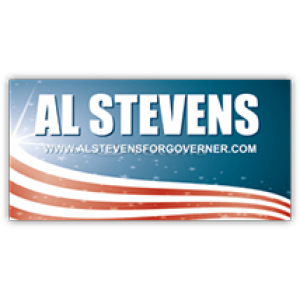 Al Stevens For Governor Sign - Magnetic Sign