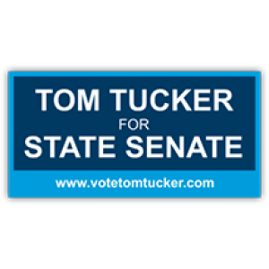 Tom Tucker State Senate Sign - Magnetic Sign