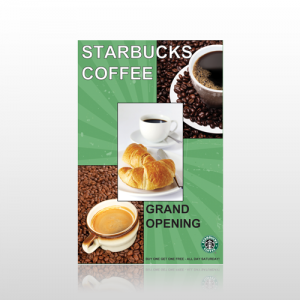 Starbucks Single Sided Flyer