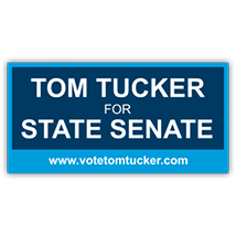 Tom Tucker State Senate Sign - Magnetic Sign
